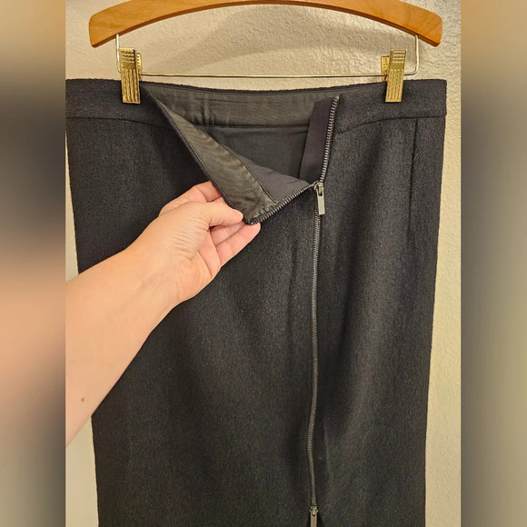 NWT Banana Republic Wool Blend Two Way Side Zip Pencil Skirt Lined Sz 12 Career - Picture 3 of 10